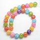 Synthetic Crackle Quartz Beads Strands UK-G-L155-12mm-01-K-3