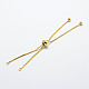 Rack Plating Brass Chain Bracelet Making UK-KK-A142-018G-1
