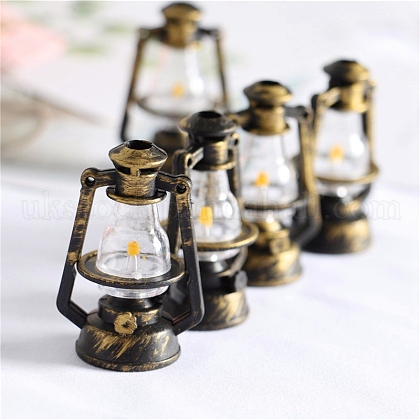 Miniature Plastic Kerosene Lamp Display Decorations UK-MIMO-PW0001-073-1