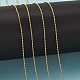 Faceted Brass Ball Chains UK-X-CHC-C002-1.2mm-G-3