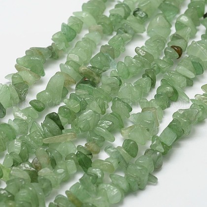 Natural Green Aventurine Beads Strands UK-G-F328-24-1