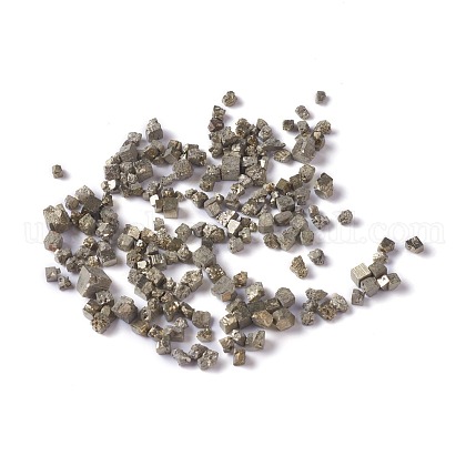Natural Pyrite Chip Beads UK-G-M364-19-1