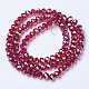 Electroplate Glass Beads Strands UK-EGLA-A034-T4mm-A06-2
