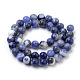 Natural South Africa Sodalite Beads Strands UK-G-S259-35-8mm-2