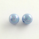 AB Color Plated Acrylic Round Beads UK-SACR-Q109-6mm-M-2