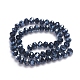 Faceted Rondelle Glass Beads Strands UK-GR8MMY-27L-2