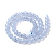 Grade AA Natural Blue Agate Beads Strands UK-G-F222-30-8mm-1-3