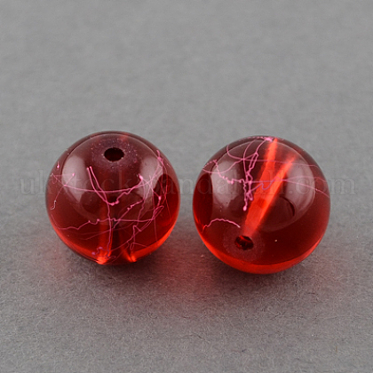 Drawbench Transparent Glass Beads Strands UK-GLAD-Q012-10mm-15-K-1