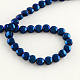 Electroplate Non-magnetic Synthetic Hematite Beads Strands UK-G-R259-28D-K-2
