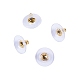 Brass Bullet Clutch Earring Backs UK-KK-CJ0003-01-6