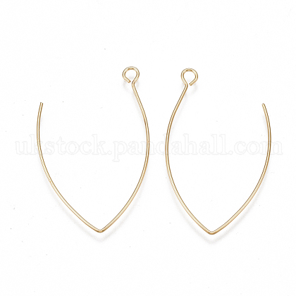 Brass Earring Hooks UK-X-KK-T038-422G-1