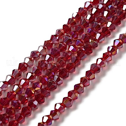 Glass Beads Strands UK-EGLA-S056-11-1