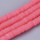 Handmade Polymer Clay Beads Strands UK-CLAY-R089-6mm-044-1