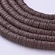 Flat Round Eco-Friendly Handmade Polymer Clay Beads UK-CLAY-R067-6.0mm-38-2