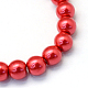 Baking Painted Pearlized Glass Pearl Round Bead Strands UK-HY-Q003-6mm-74-2