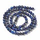 Natural Lapis Lazuli Round Beads Strands UK-G-I181-09-4mm-2