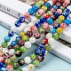 Handmade Millefiori Glass Beads Strands UK-LK14-7