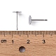 304 Stainless Steel Flat Round Blank Peg Stud Earring Findings UK-STAS-S028-25-3