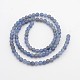 Natural Blue Aventurine Round Beads Strands UK-G-N0120-08-4mm-2