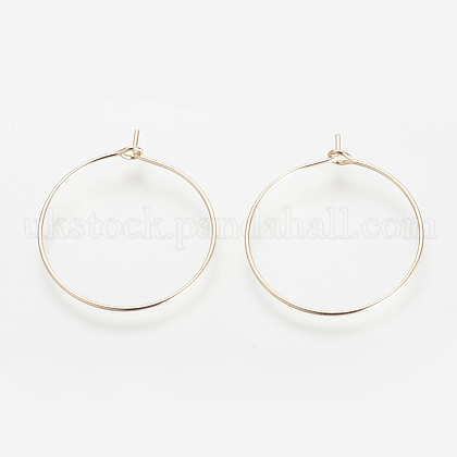 Brass Hoop Earrings UK-KK-S327-13KC-1