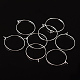 Silver Color Plated Brass Earring Hoops UK-X-EC067-2S-4