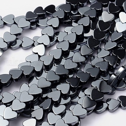 Non-magnetic Synthetic Hematite Beads Strands UK-IM006-1