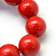 Baking Painted Pearlized Glass Pearl Round Bead Strands UK-X-HY-Q003-6mm-55-3