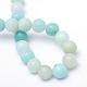 Round Natural Grade A Amazonite Bead Strands UK-G-R345-4mm-16-3