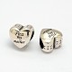 Heart with Word First my mother 925 Silver European Beads UK-STER-O018-84-1