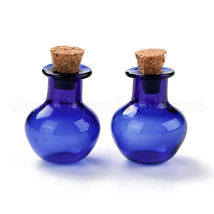 Round Glass Cork Bottles Ornament UK-GLAA-D002-03D-1