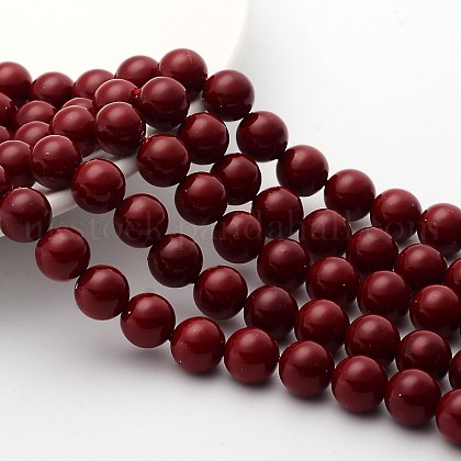 Shell Pearl Beads Strands UK-SP10MM244-1