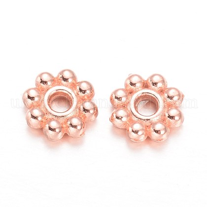 Alloy Daisy Spacer Beads UK-PALLOY-L166-31RG-1