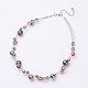 ABS Imitation Pearl Beaded Necklaces UK-NJEW-D286-08C-1