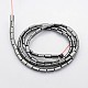 Electroplate Non-magnetic Synthetic Hematite Beads Strands UK-X-G-J220-02-2