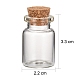 Glass Wishing Bottle Bead Containers UK-CON-Q012-3