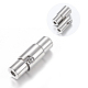 Smooth 304 Stainless Steel Magnetic Screw Clasps UK-STAS-H019-K-3