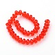 Faceted Rondelle Imitation Austrian Crystal Glass Bead Strands UK-G-PH0009-06-8x5mm-1