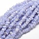 Natural Blue Lace Agate Chip Beads Strands UK-X-G-E271-73-1