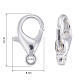 Zinc Alloy Lobster Claw Clasps UK-E105-S-3