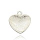 Heart Platinum Tone Alloy Enamel Pendants&nbsp;UK-PALLOY-J604-02P-2