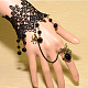 Retro Cloth Lace Gothic Bracelets Connected Fairy Rings UK-BJEW-JL041-01-K-3