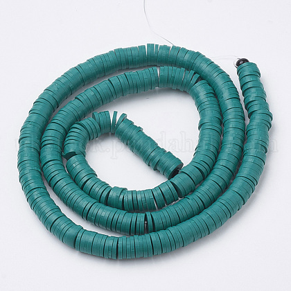 Handmade Polymer Clay Heishi Beads UK-X-CLAY-R067-8.0mm-07-1