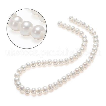 Natural Cultured Freshwater PearlBeads Strands UK-PEAR-E002-04-1