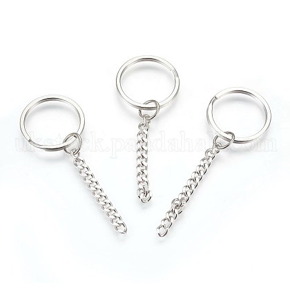 304 Stainless Steel Split Key Rings UK-STAS-G188-01P-25mm-1