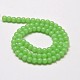 Round Imitation Jade Glass Beads Strands UK-GLAA-F031-8mm-02-2