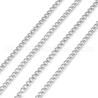 304 Stainless Steel Curb Chains UK-CHS-R008-05-1