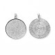 Vintage Tibetan Style Alloy Pendant Cabochon Bezel Settings&nbsp;UK-X-TIBEP-O006-23AS-2