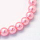 Baking Painted Pearlized Glass Pearl Round Bead Strands UK-HY-Q330-8mm-53-2