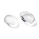 Transparent Oval Glass Cabochons UK-GGLA-R022-14x10-3