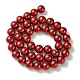 Eco-Friendly Dyed Glass Pearl Round Bead Strands UK-X-HY-A002-10mm-RB038-2
